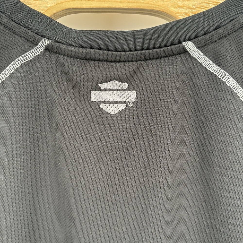 Harley-Davidson Performance Shirt Mens Extra Large Gray Short Sleeve - Picture 11 of 13